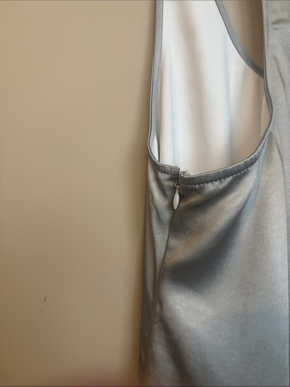 OPEN EDIT Racerback Satin Maxi Dress In Green Ombre, Size Medium - Picture 8 of 10